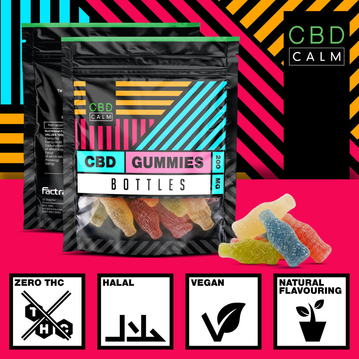 200mg Bottles CBD Gummies CBD Calm
