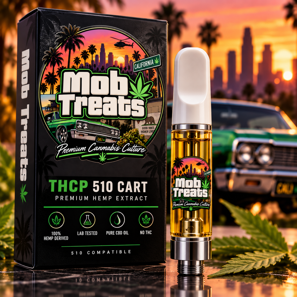 Mob Treats THCP & CBG & CBD Blend 1ml Vape Cartridge 510 Compatible