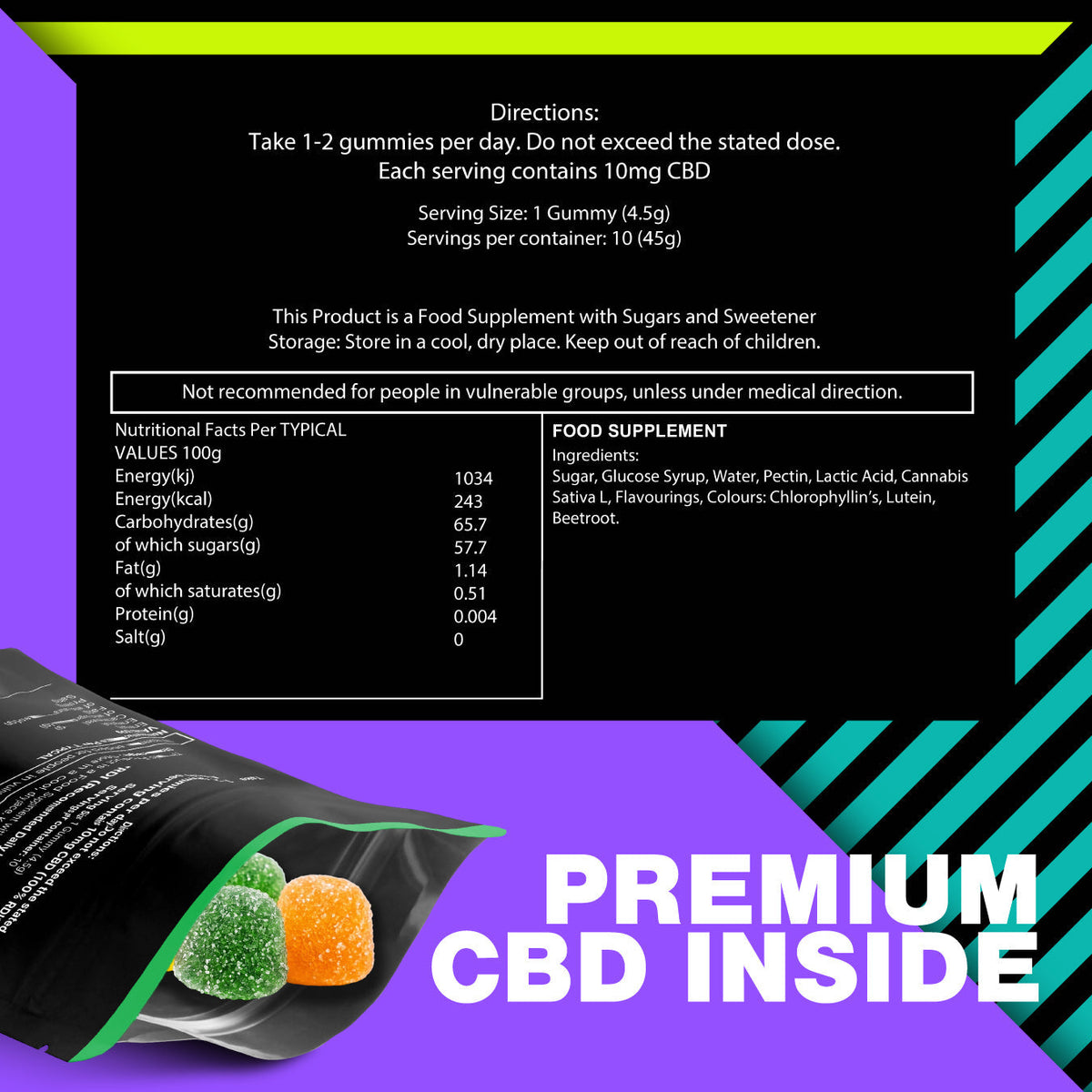 CBD Jellies Gummies 100mg Grab Bag CBD Calm