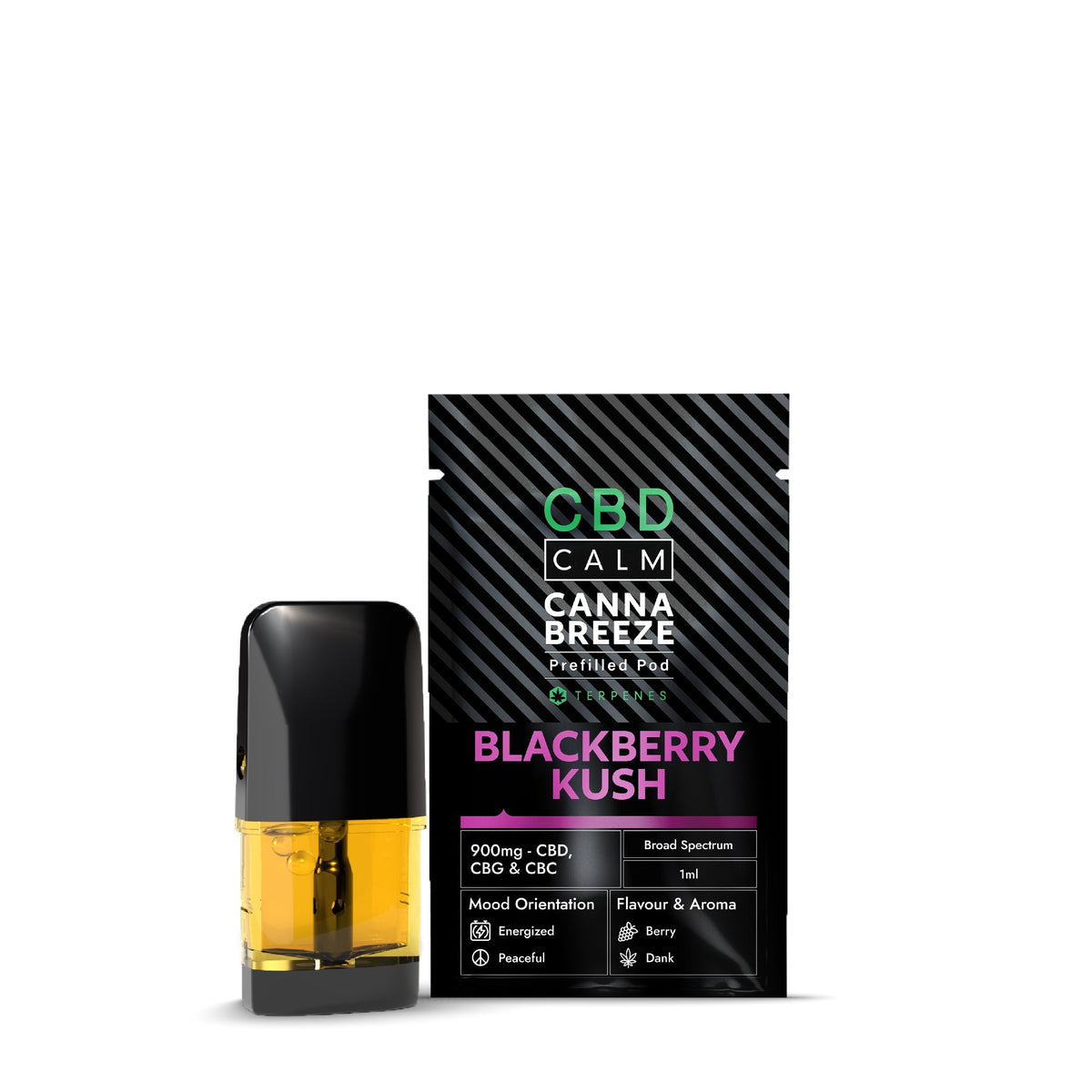 Cannabreeze 900mg CBD Replacement Pod CBD Calm