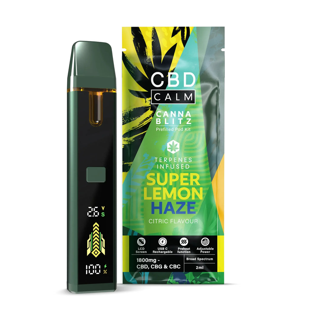 CANNABLITZ 1800mg Prefilled Vape Kit CBD Calm
