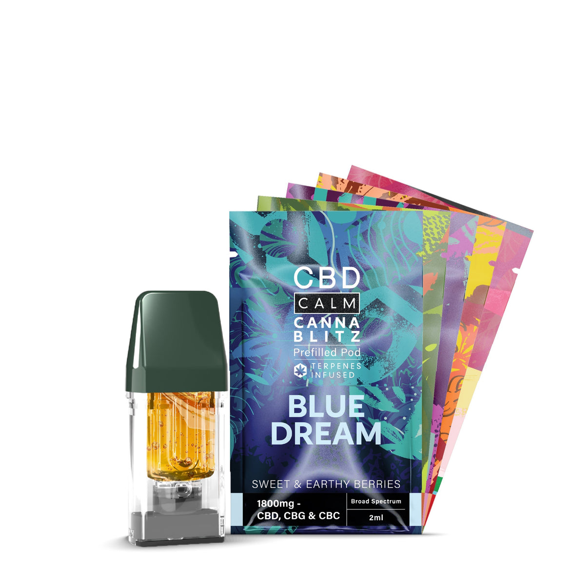 CANNABLITZ 1800mg Prefilled Pod CBD Calm
