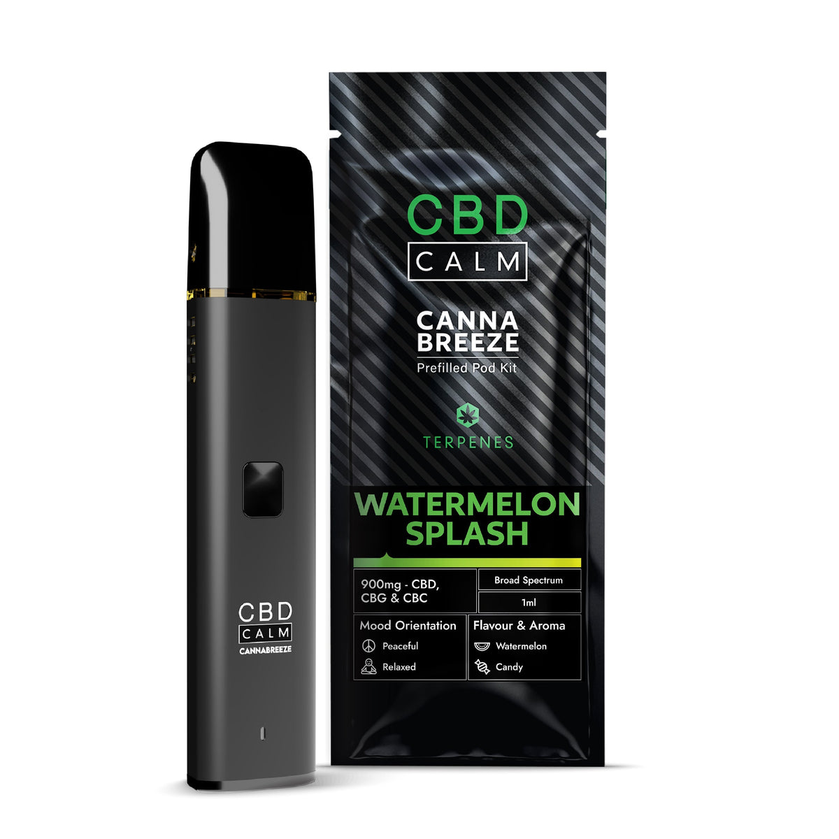 Cannabreeze 900mg Prefilled Vape Kit CBD Calm