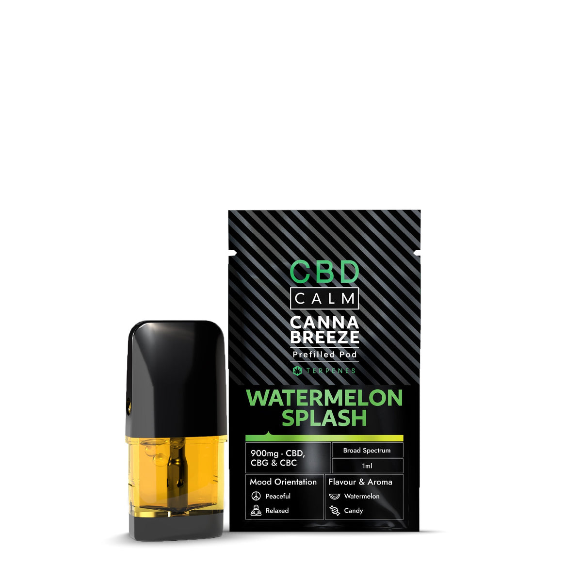 Cannabreeze 900mg CBD Replacement Pod CBD Calm
