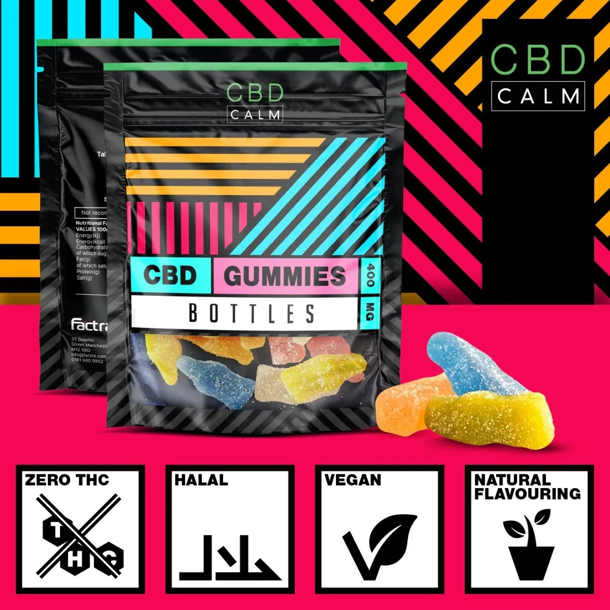 400mg Bottles Gummies Grab Bag CBD Calm