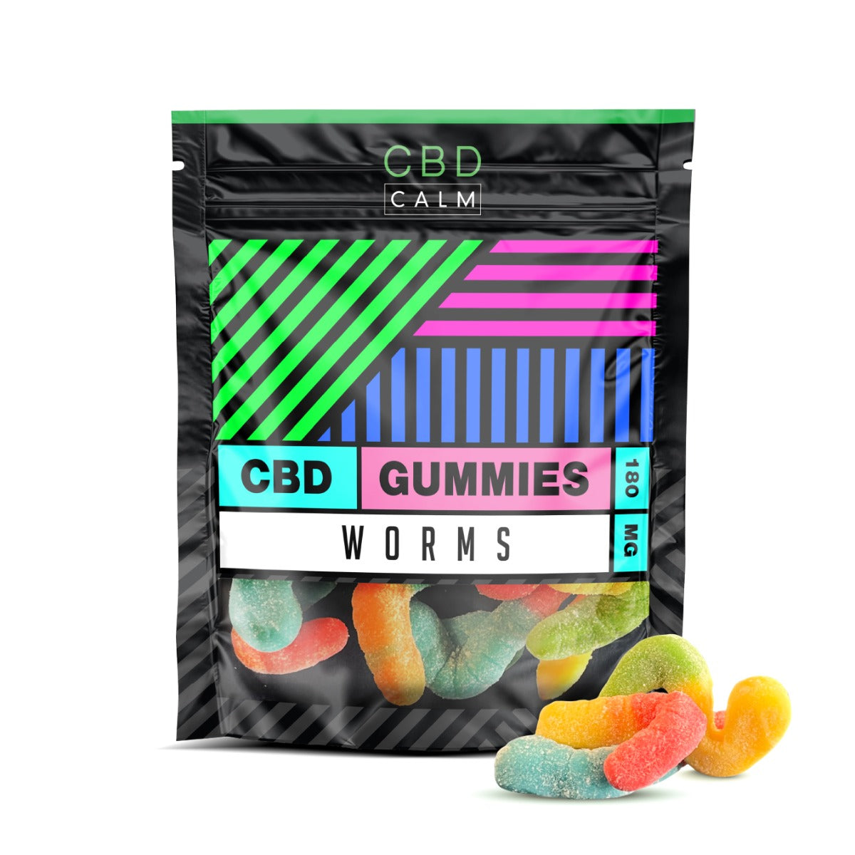 CBD Worms Gummies 180mg Grab Bag CBD Calm