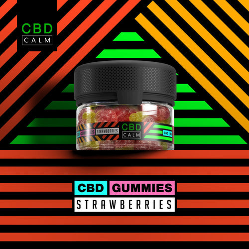 840mg Strawberries Tub CBD Gummies CBD Calm